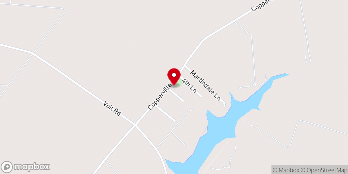 Map showing location of DeShields United Methodist Church