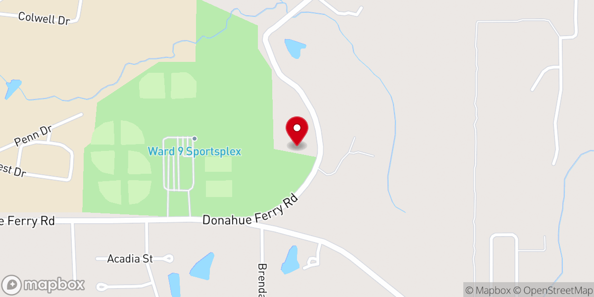Map showing location of Mt Pilgrim Baptist Church