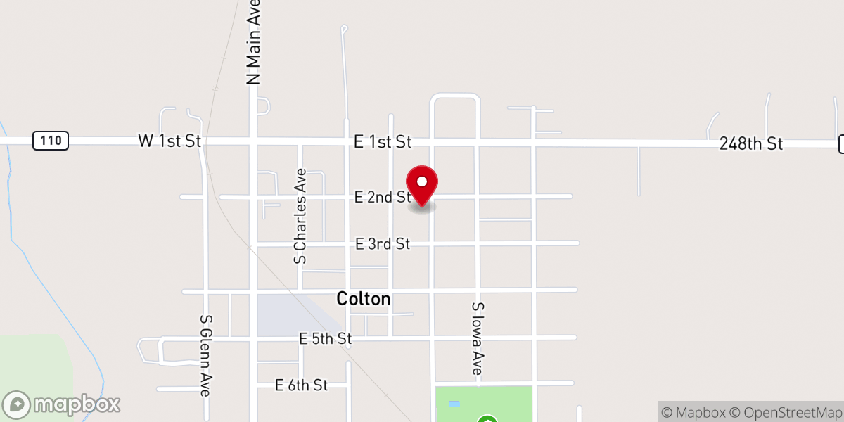 Map showing location of Faith Community