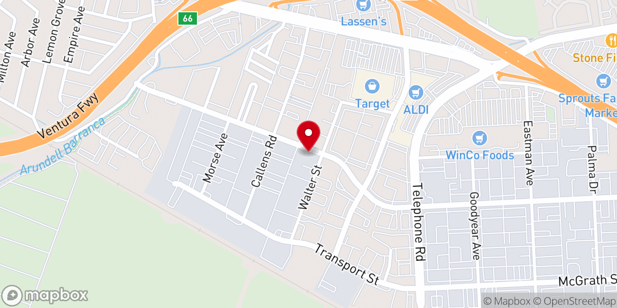 Map showing location of Journey Church Ventura