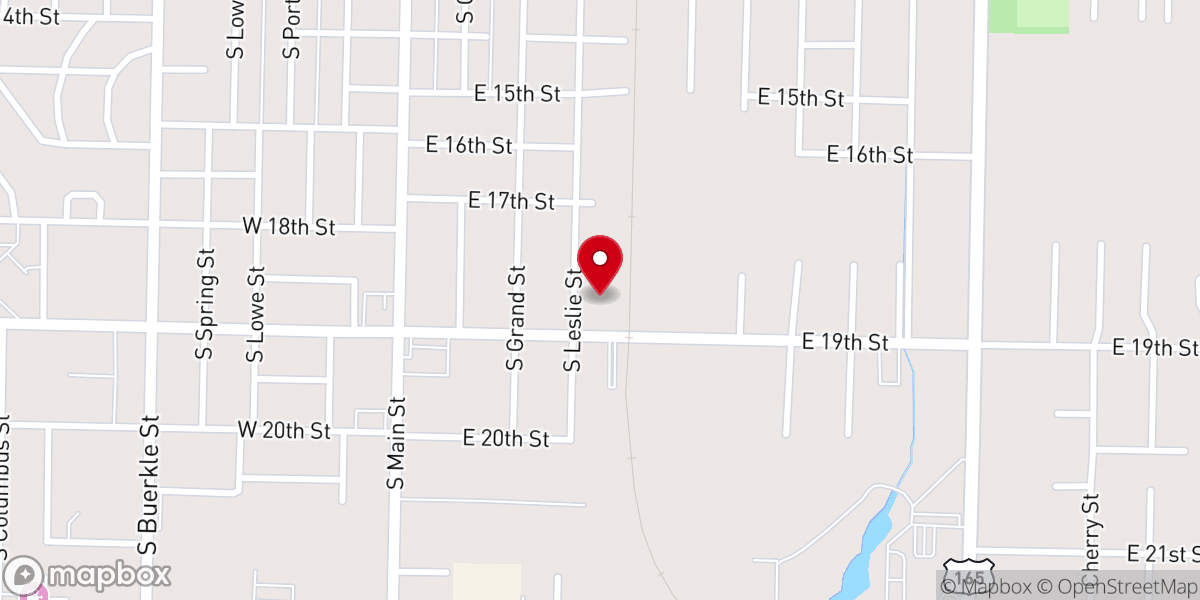 Map showing location of Holy Benton Temple Economic Development