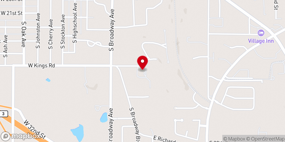 Map showing location of First Presbyterian Church