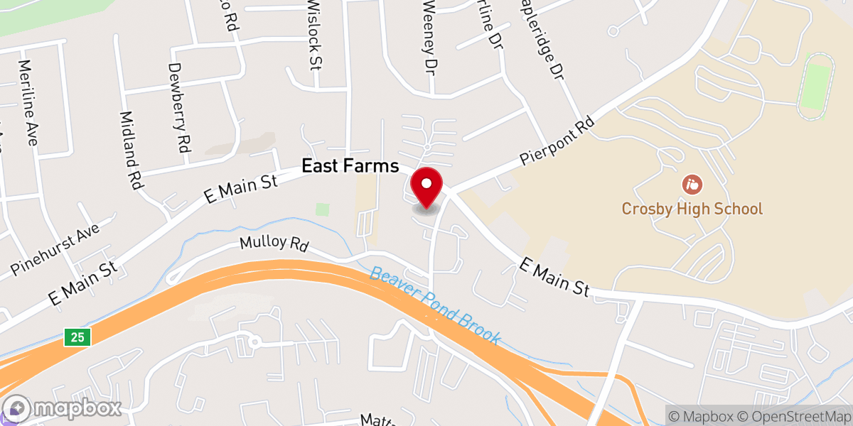 Map showing location of River of Living Water Church