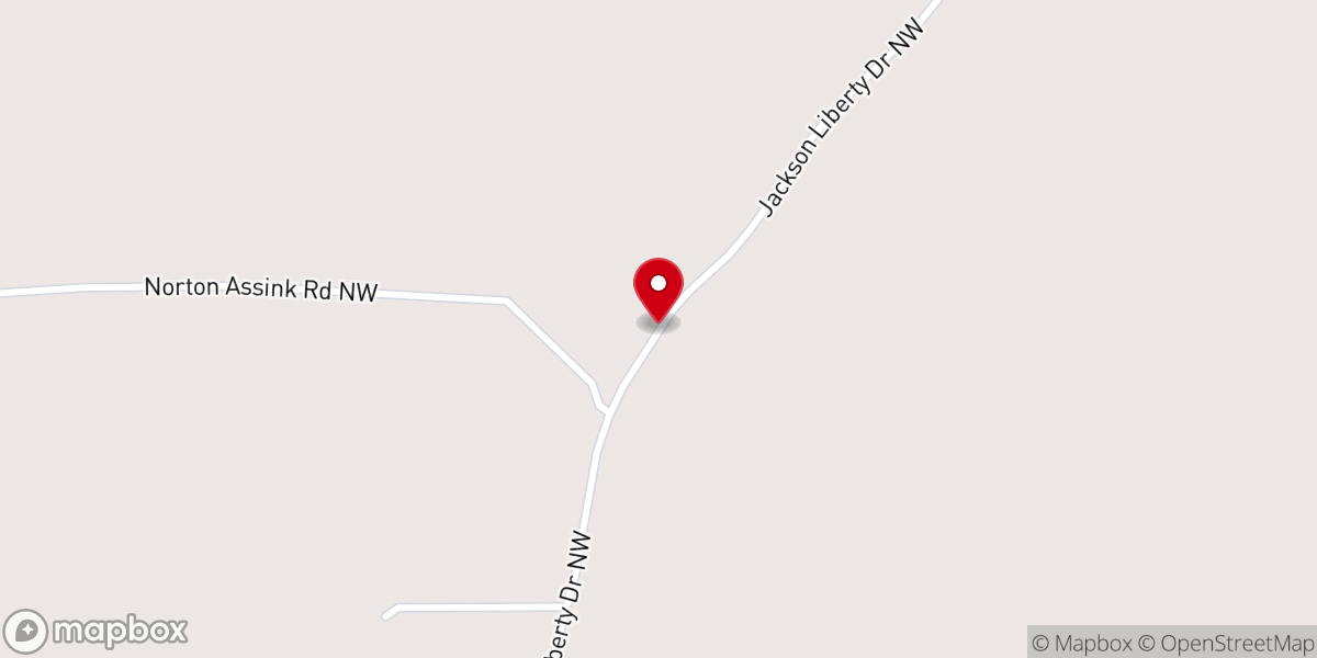 Map showing location of Mount Salem Church