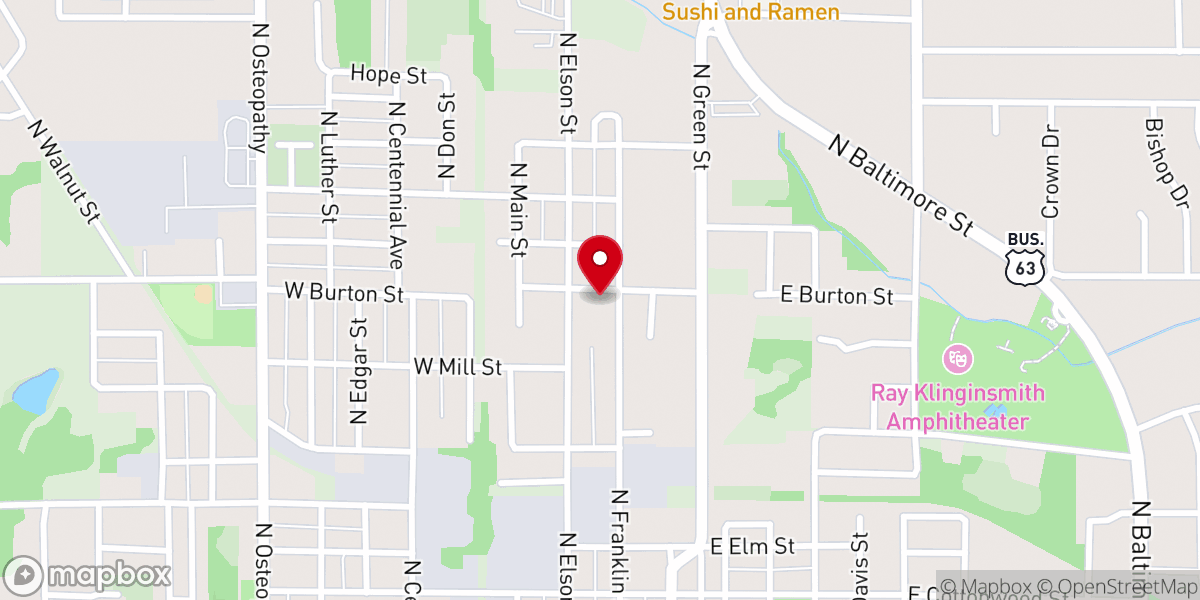 Map showing location of True Community Fellowship (Presbyterian Church in America))
