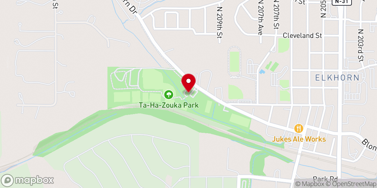 Map showing location of Ta-Ha-Zouka Park