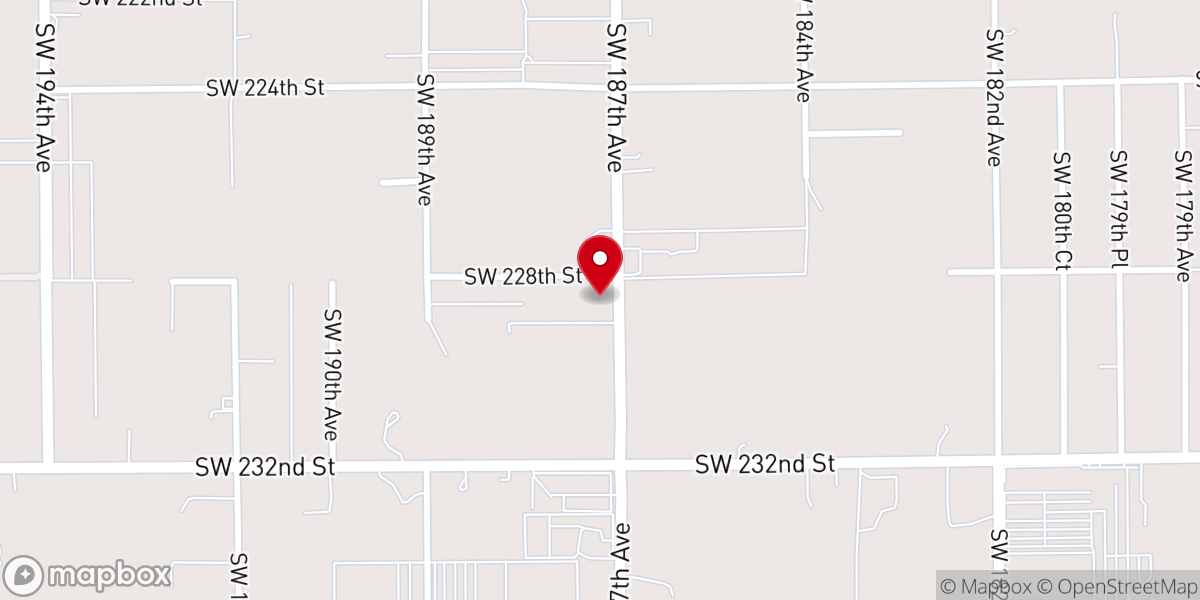 Map showing location of Our Lady of Schoenstatt Shrine Miami