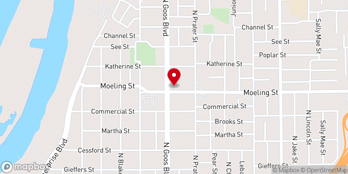 Map showing location of Saints Memorial Church God In