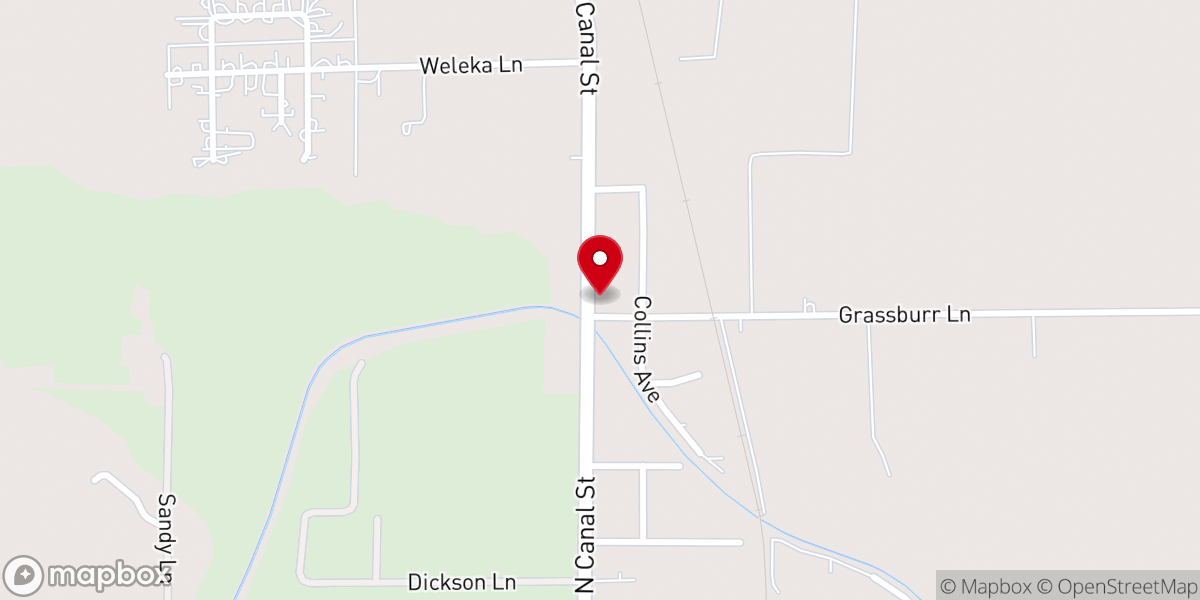 Map showing location of Emmanuel Gospel Church