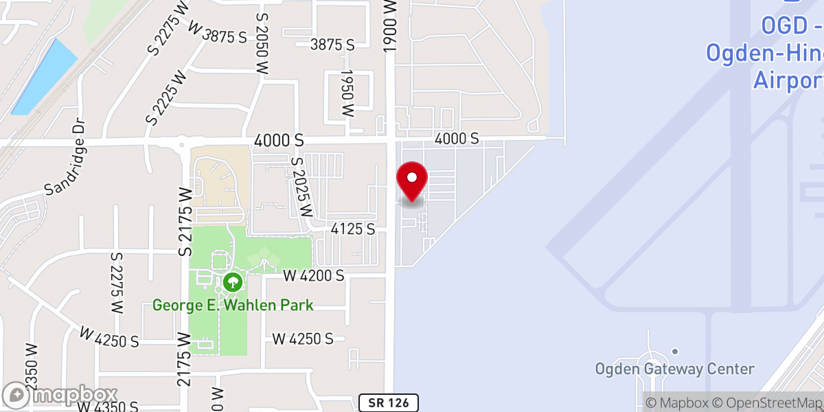 Map showing location of The Potter's House Christian Center
