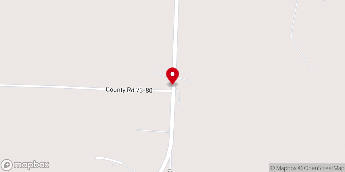 Map showing location of Cherry Grove Church