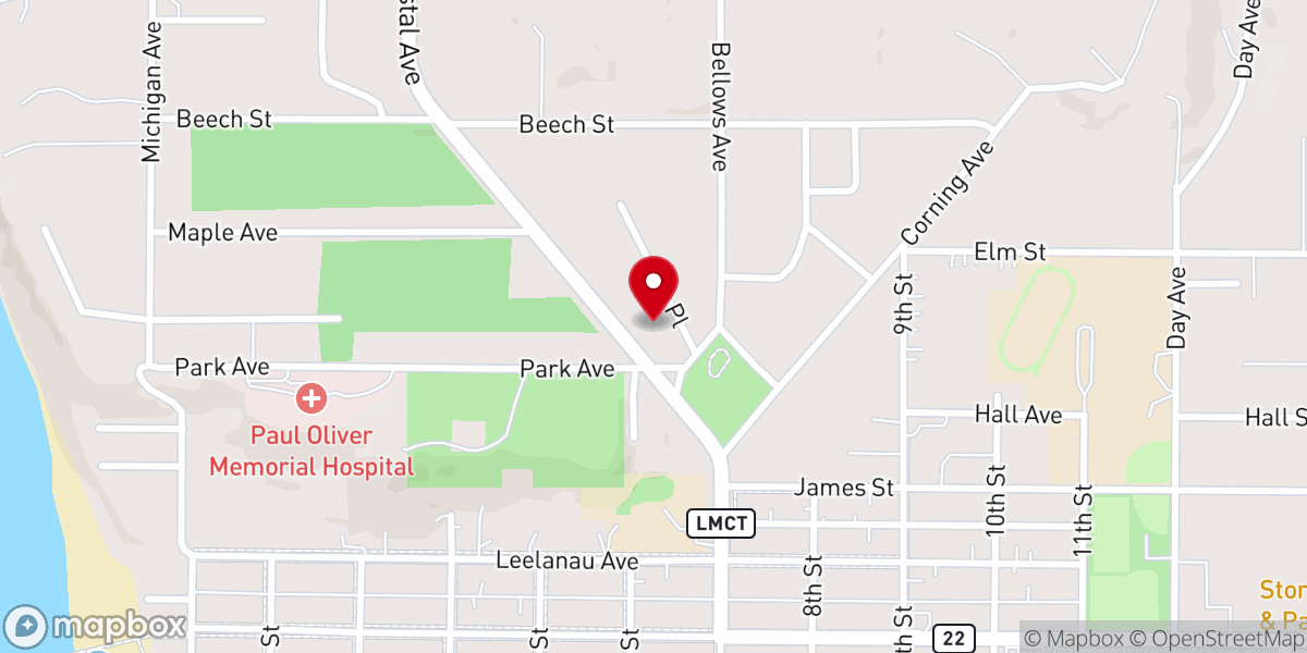 Map showing location of St Ann Catholic Church