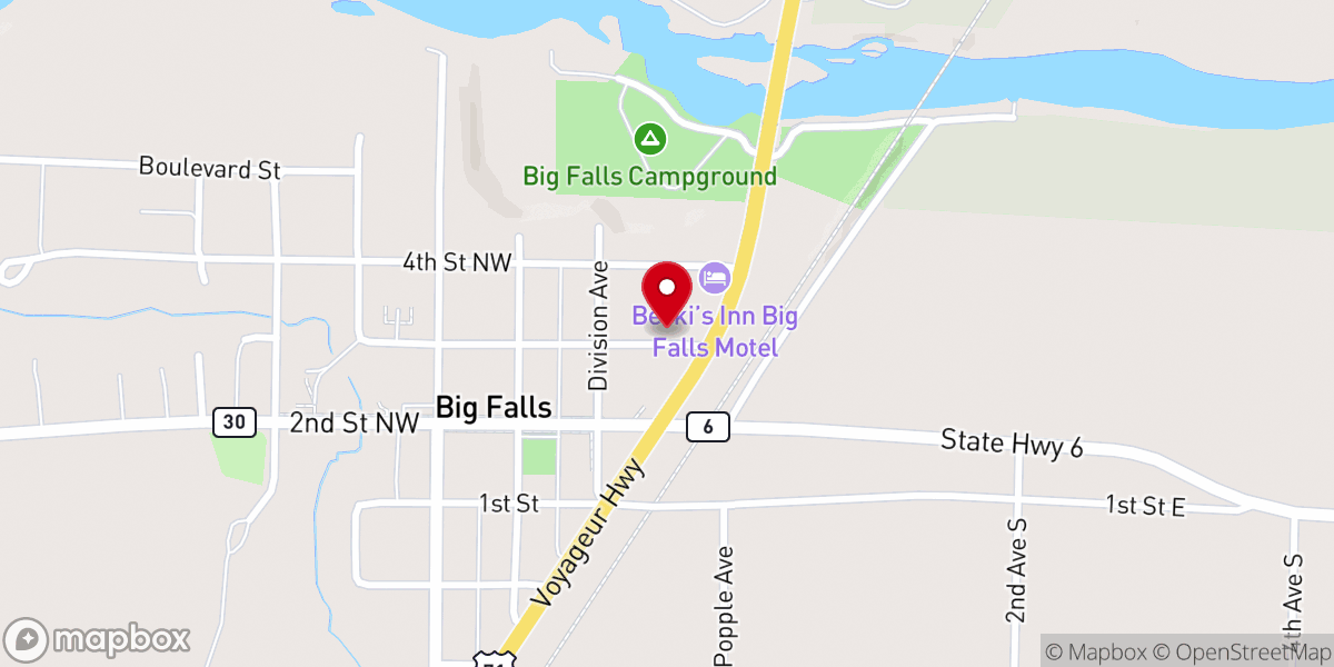 Map showing location of River of God Church