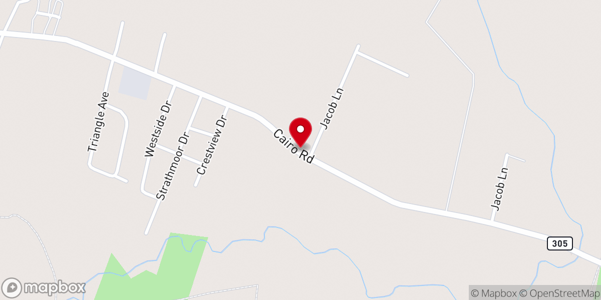 Map showing location of Northside Church of God