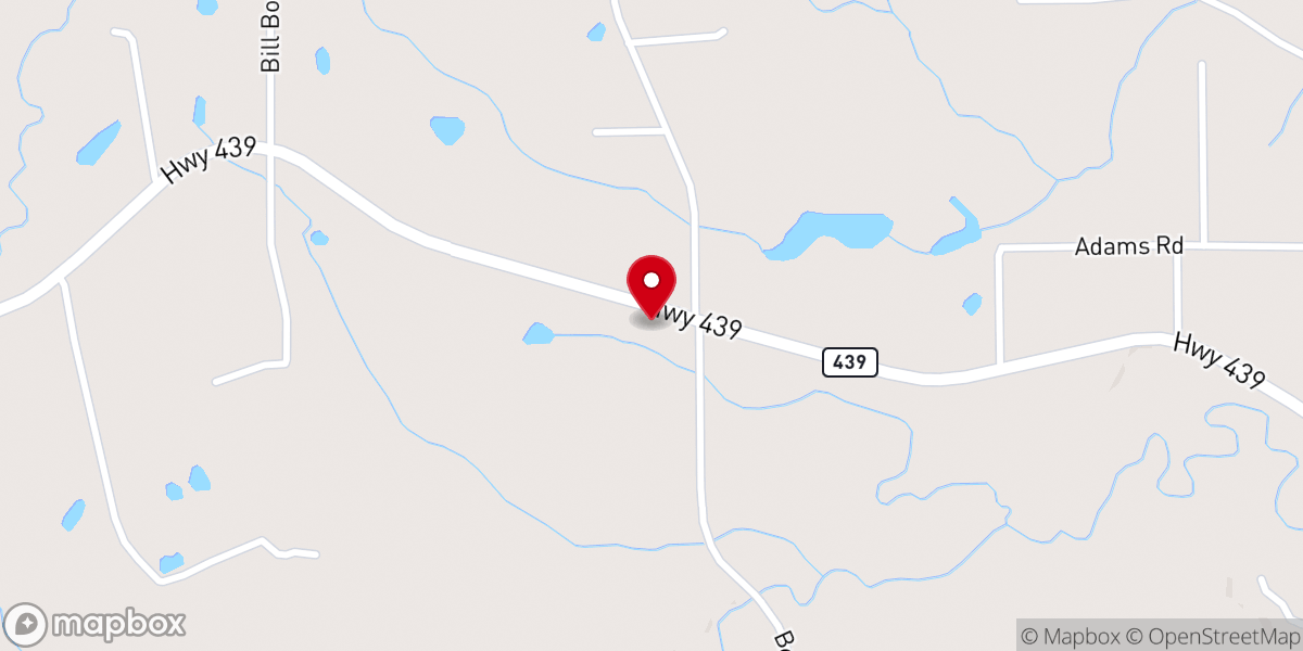 Map showing location of Bens Ford Baptist Church