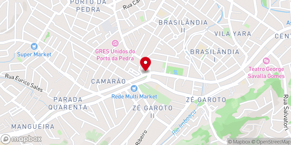 Map showing location of Universal São Gonçalo