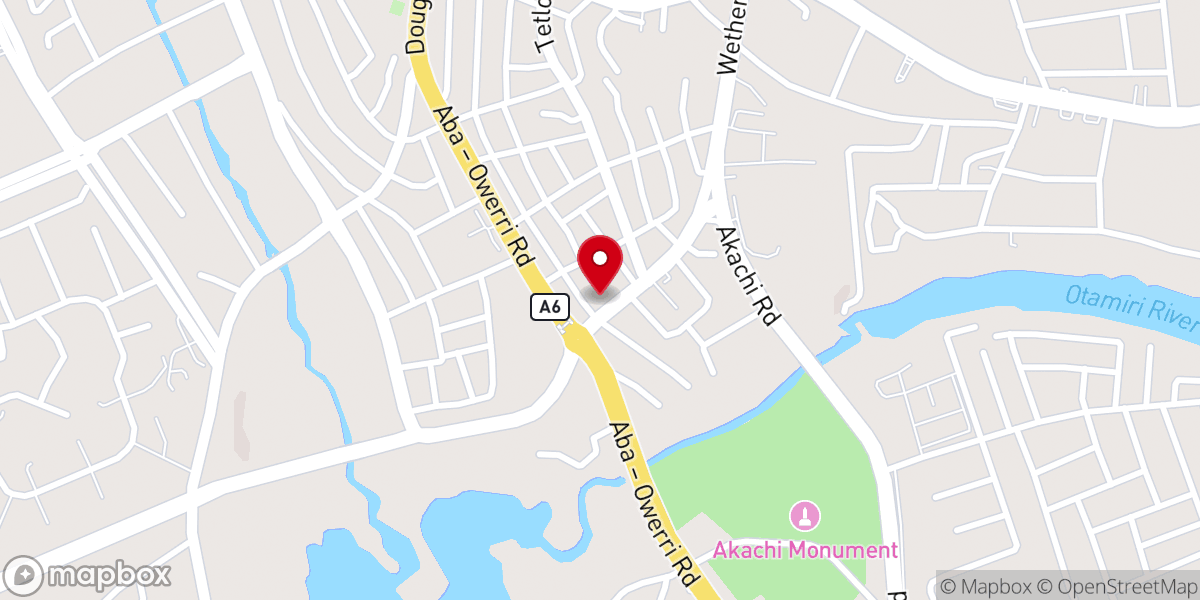Map showing location of Redeemed Christian Church Of God