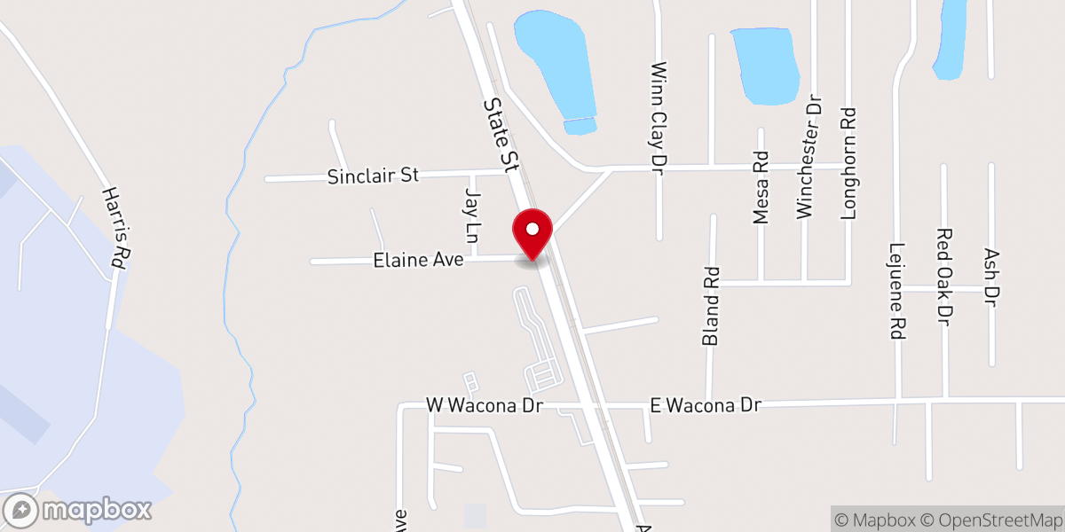 Map showing location of Morning Glory Apostolic Deliverance Ministries Inc