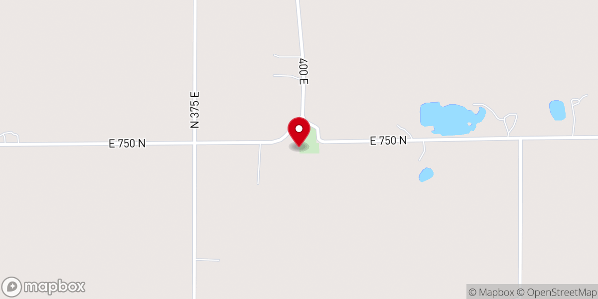 Map showing location of Salem Church