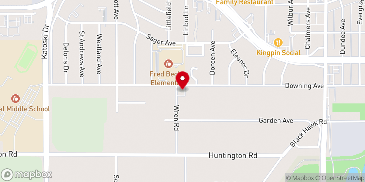 Map showing location of Apostolic Church of the Cedar Valley (Waterloo)