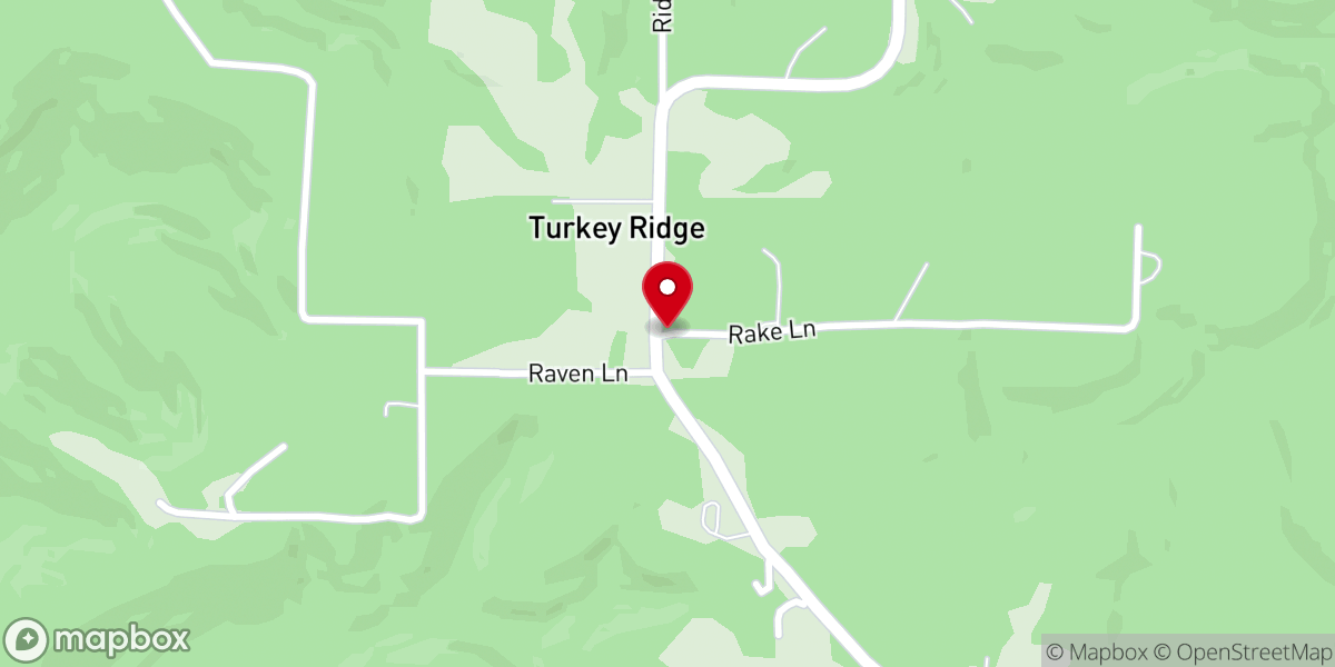 Map showing location of New Friendship Baptist Church