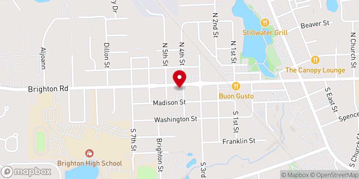 Map showing location of St. George Lutheran Church - ELCA