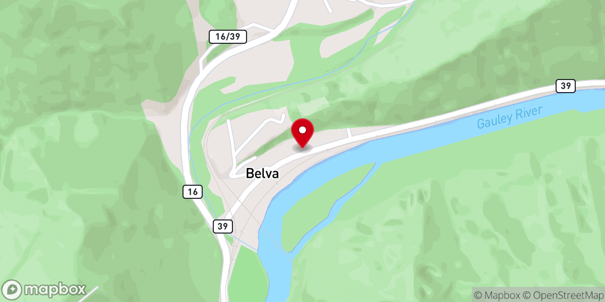 Map showing location of Bible Baptist Church