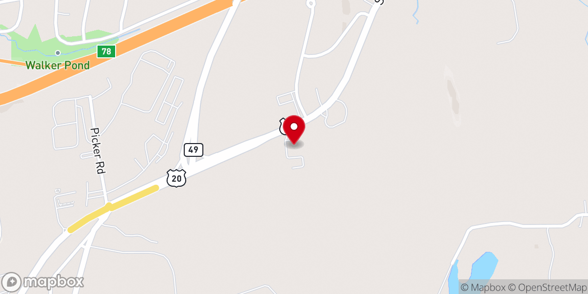 Map showing location of Southern New England Ministry Network