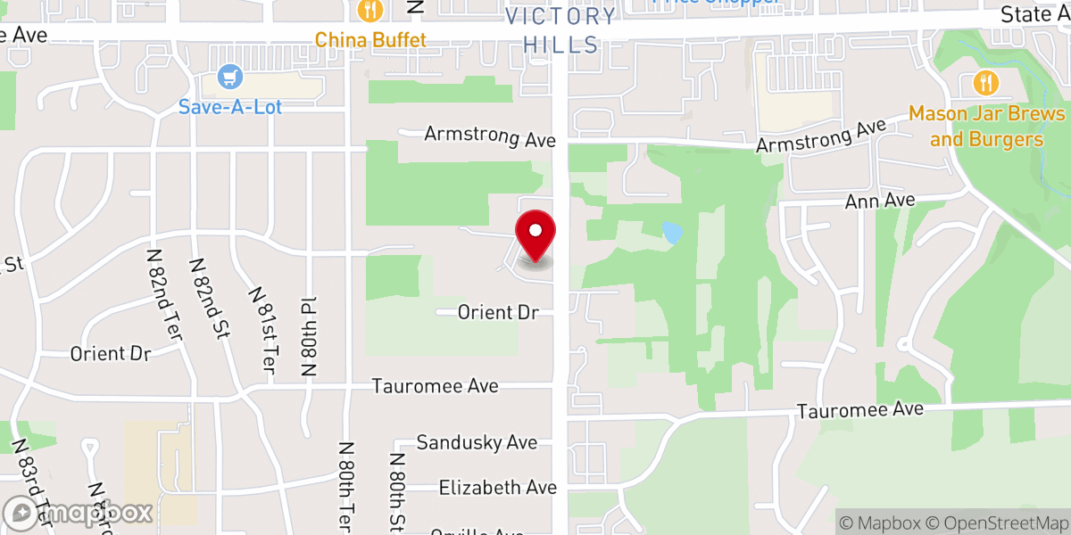 Map showing location of London Heights Baptist Church