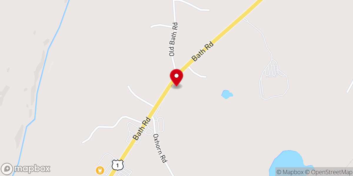 Map showing location of Wiscasset Woods Lodge