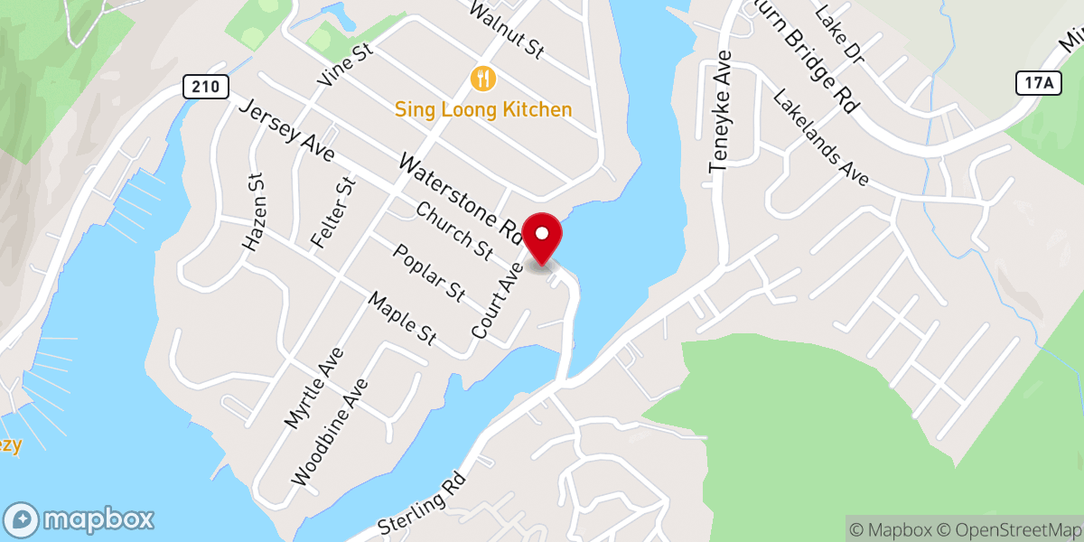 Map showing location of Grace Lutheran Church
