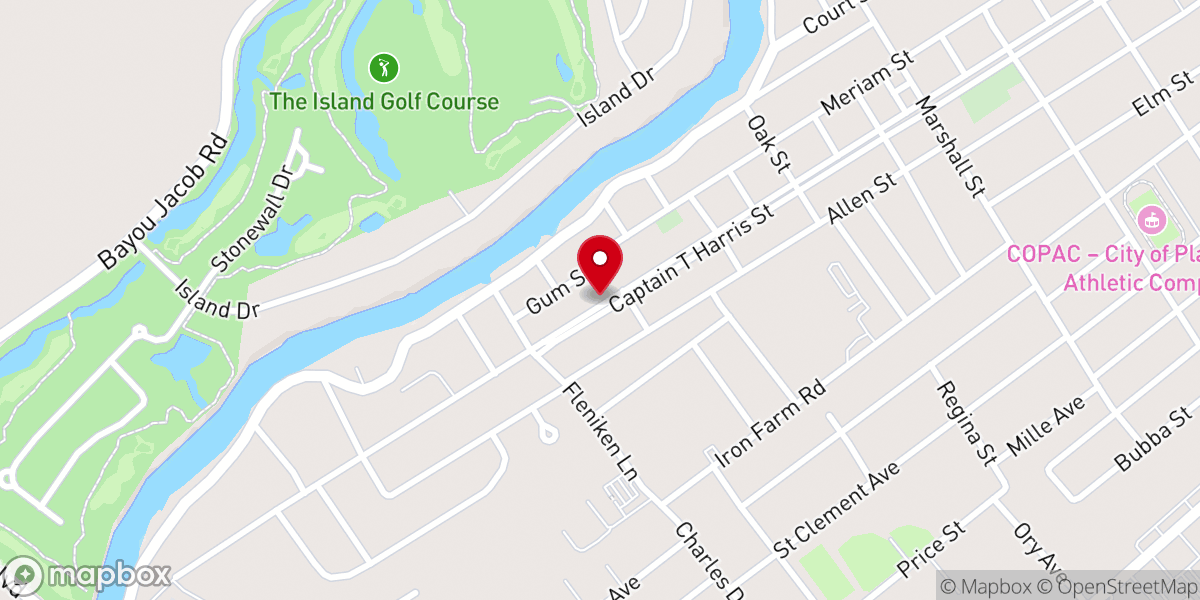 Map showing location of Greater St. Mary Baptist Church