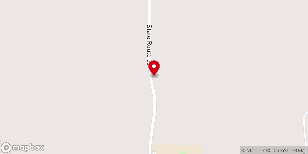 Map showing location of Mount Nebo Church