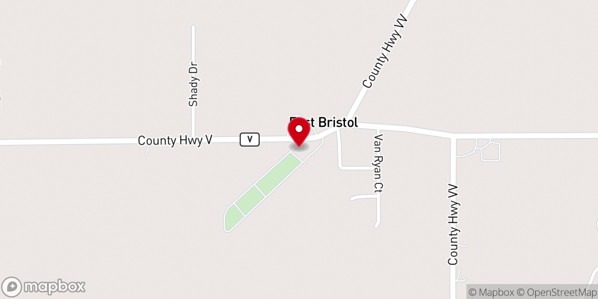 Map showing location of St. Joseph Catholic Church