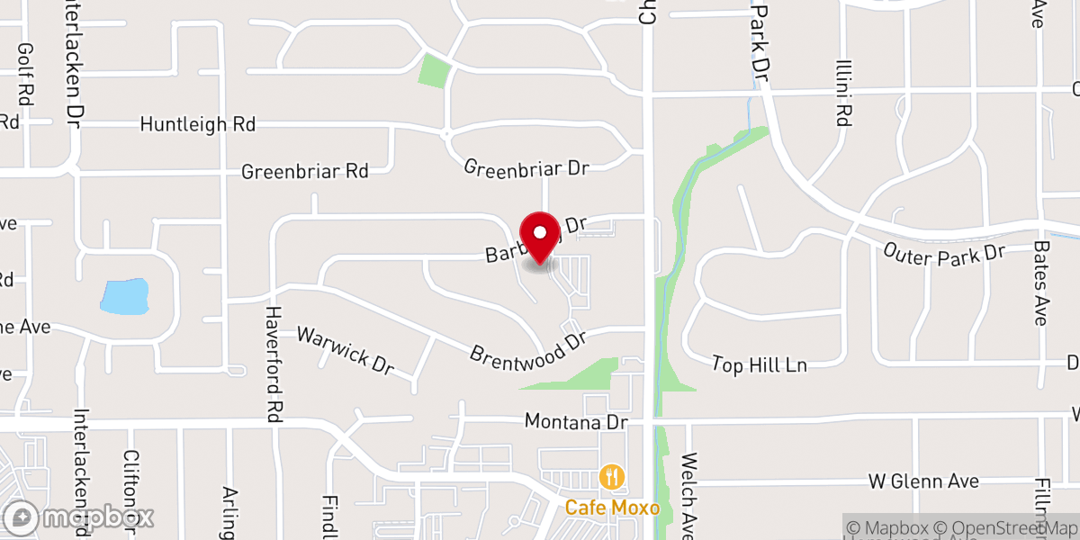 Map showing location of Christ the King Catholic Church
