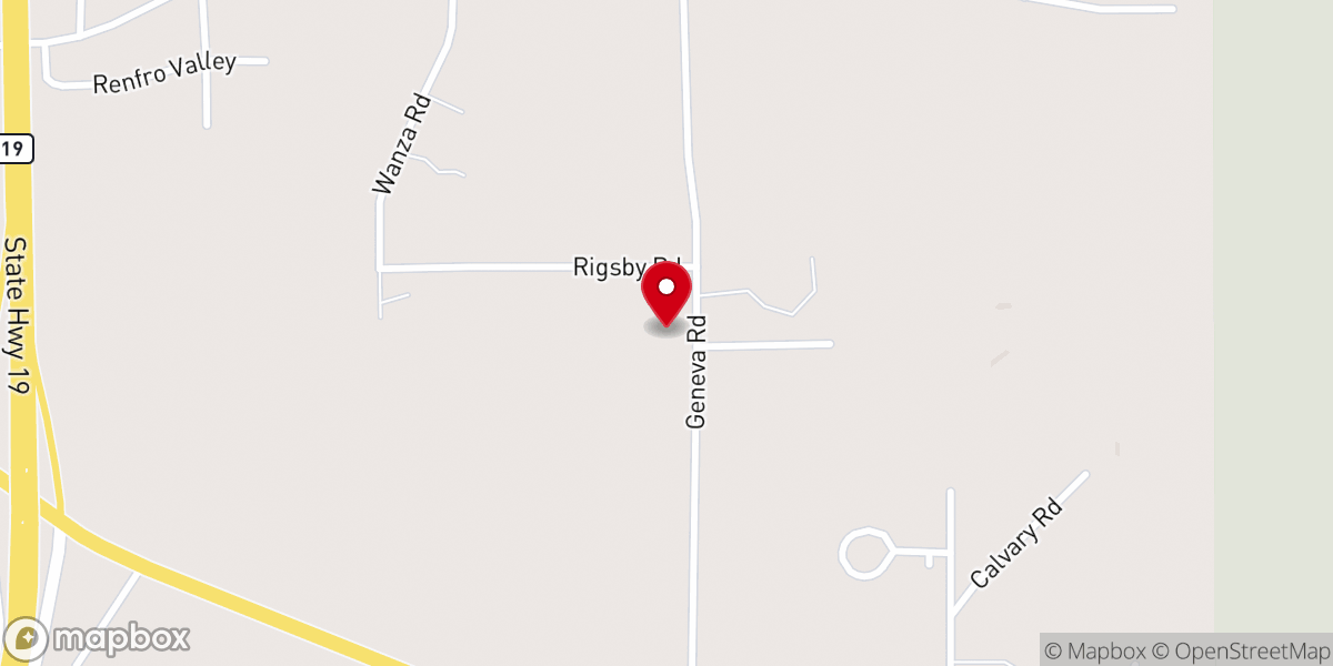 Map showing location of Good Hope Missionary Baptist Church