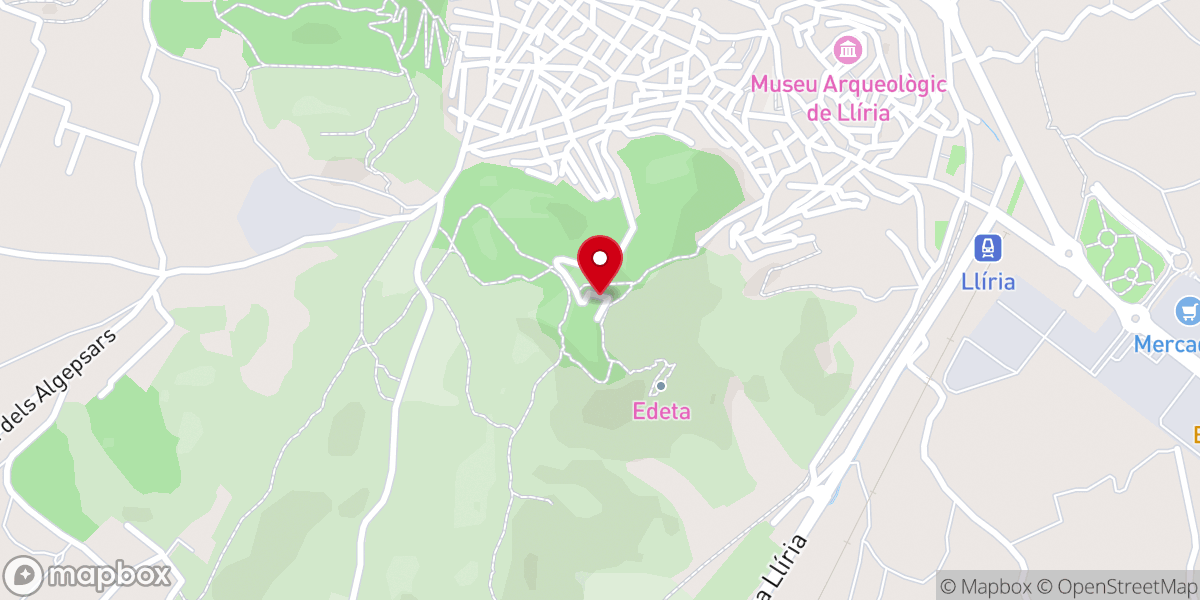 Map showing location of Real Monasterio de San Miguel de Liria