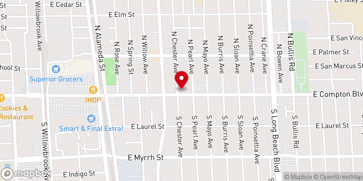 Map showing location of Life Anew Community Church