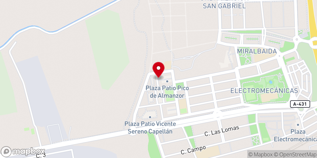 Map showing location of Iglesia evangélica Filadelfia Las Palmeras