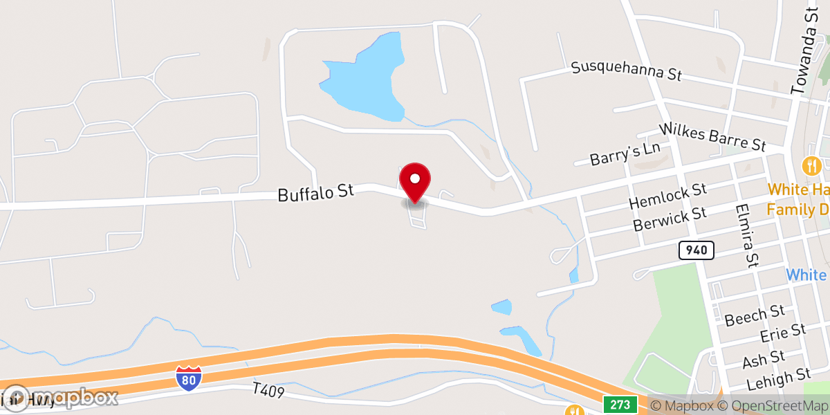 Map showing location of White Haven United Methodist