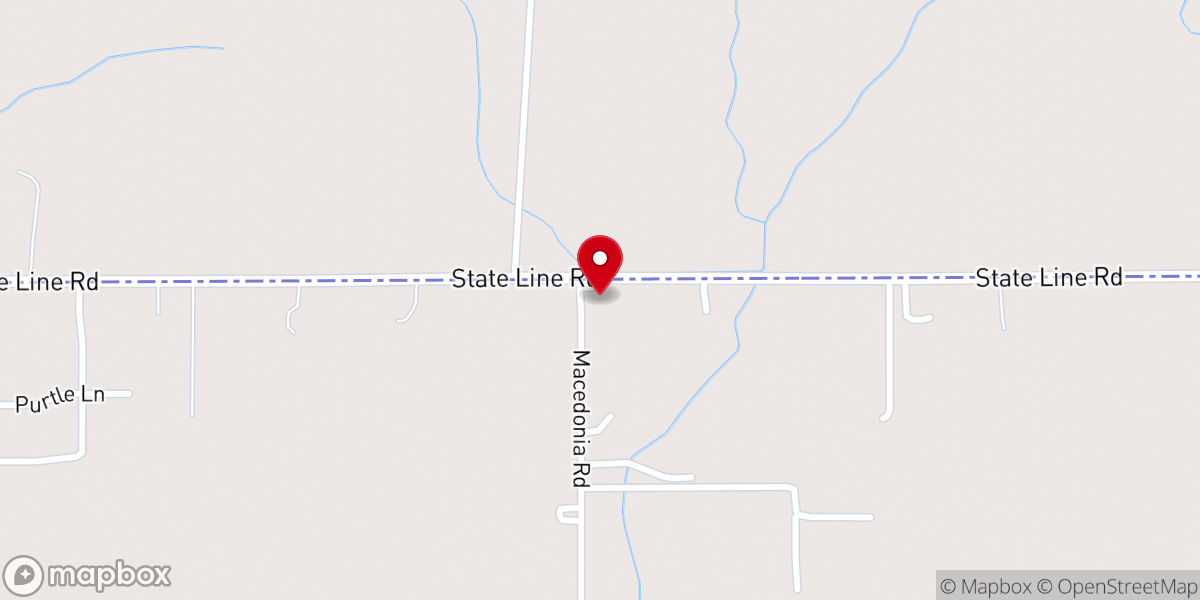 Map showing location of Macedonia Missionary Baptist Church