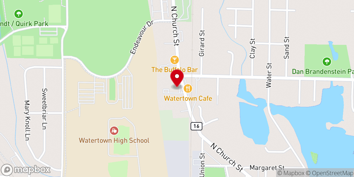 Map showing location of Watertown Bowl North