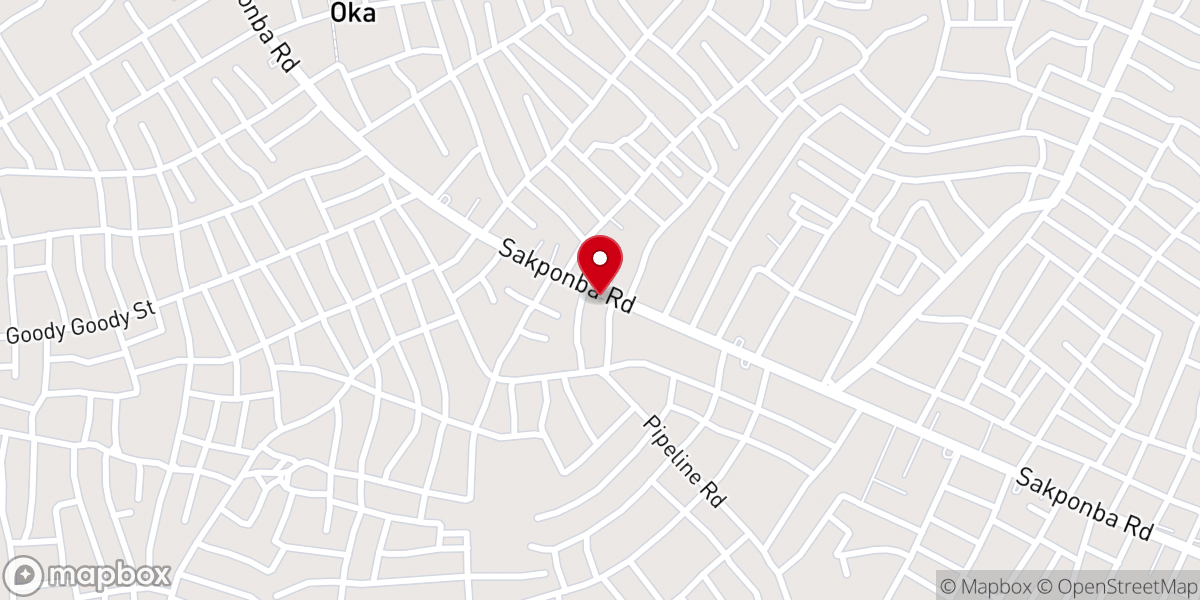Map showing location of Christ Apostolic Church Of God Mission CACGM Unique Praise Centre Oka Branch