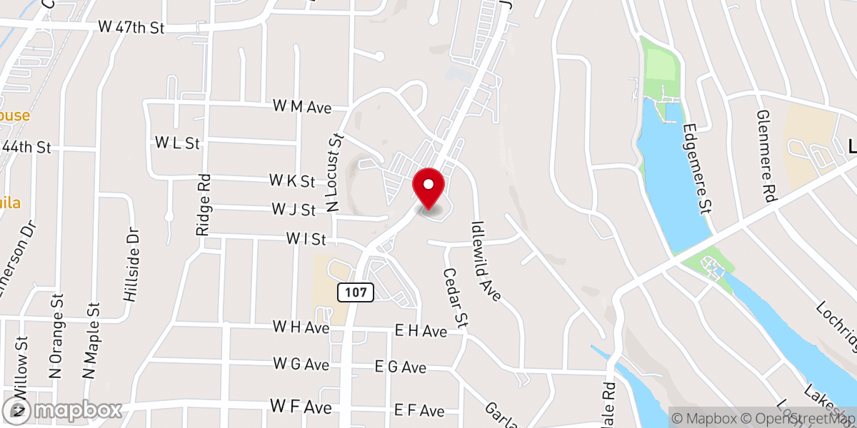 Map showing location of Saint Lukes Episcopal Church
