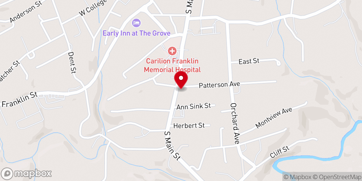 Map showing location of Tabernacle of Praise Church of Christ