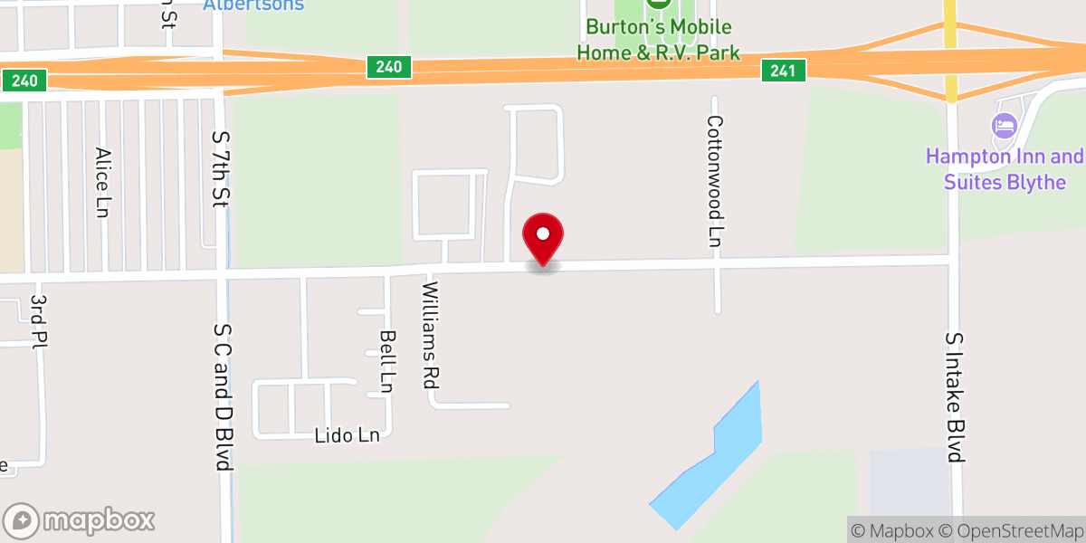 Map showing location of Bethel African Methodist Episcopal Church