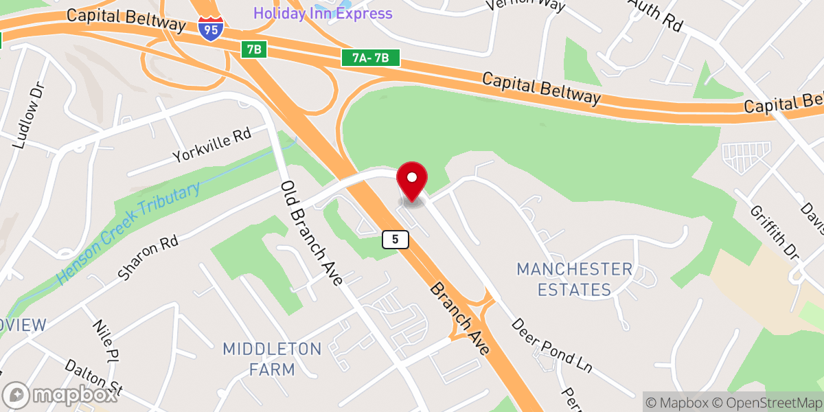 Map showing location of Kirkland Memorial Second Church of God in Christ