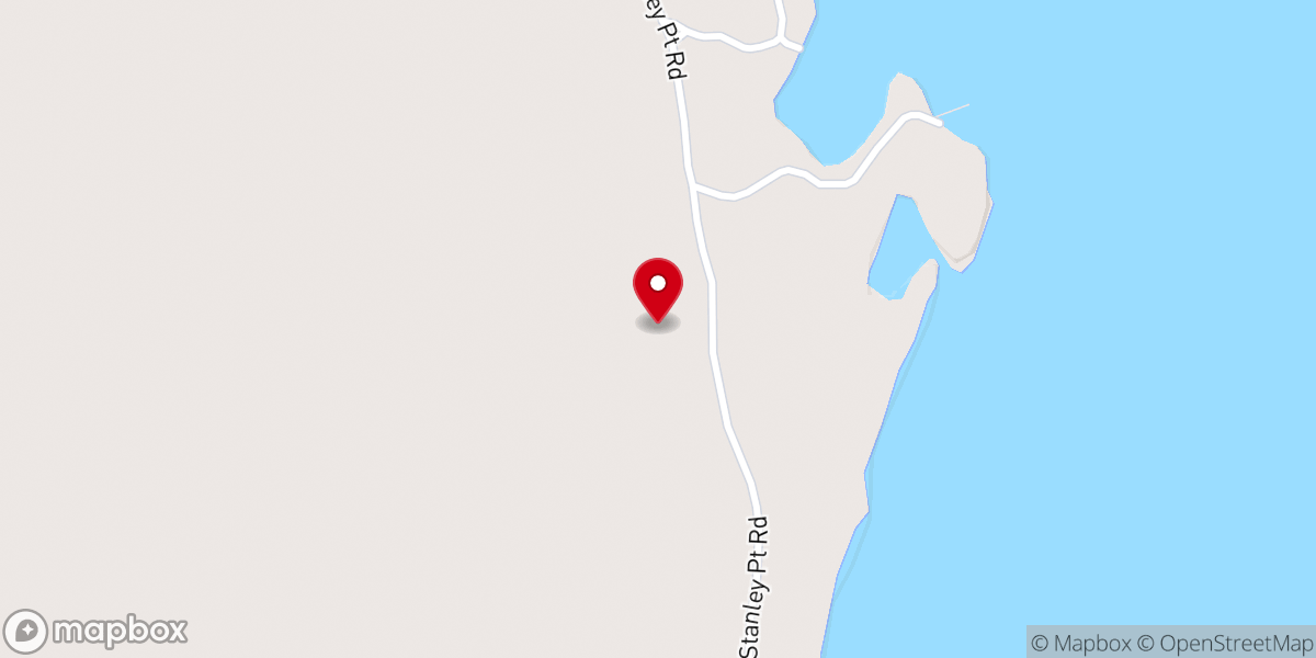 Map showing location of Dyers Bay Crematory