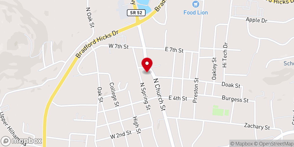 Map showing location of Colson, Maxwell, Smith, and Grelle