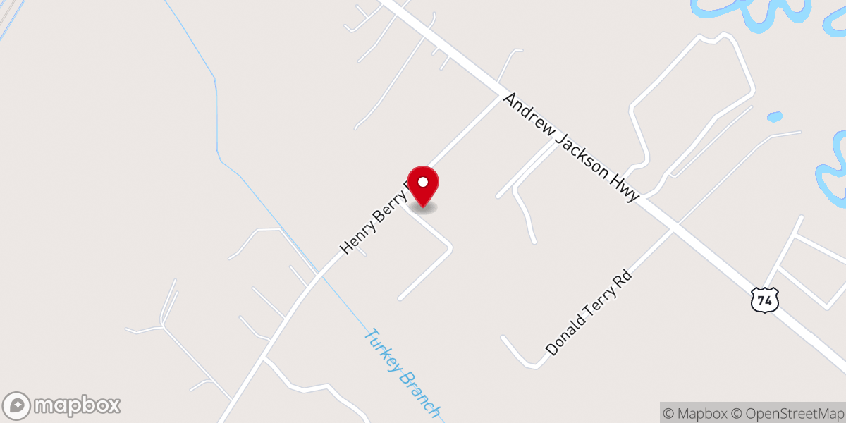 Map showing location of First Apostolic Church